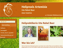 Tablet Screenshot of heilpraxis-artemisia.de